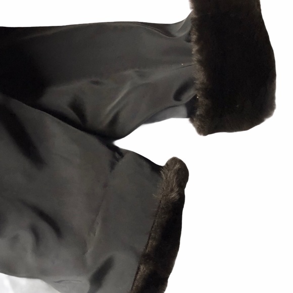 Andrew Marc Girls Winter Jacket Coat M 10-12 Faux Fur BLACK Winter EUC - Picture 14 of 16